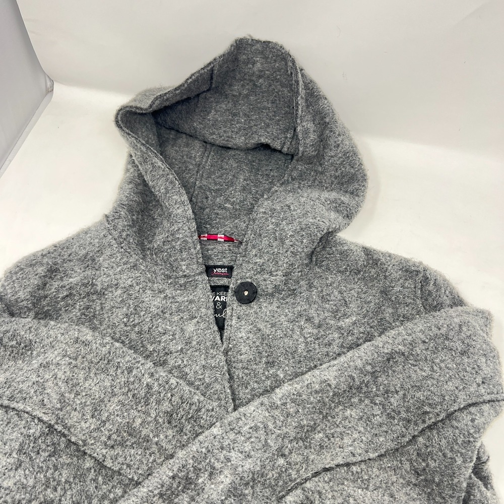 Yest Outerwear Netherlands Wool Blend Long Coat/Jacket Size 10 Buttons - Picture 3 of 11